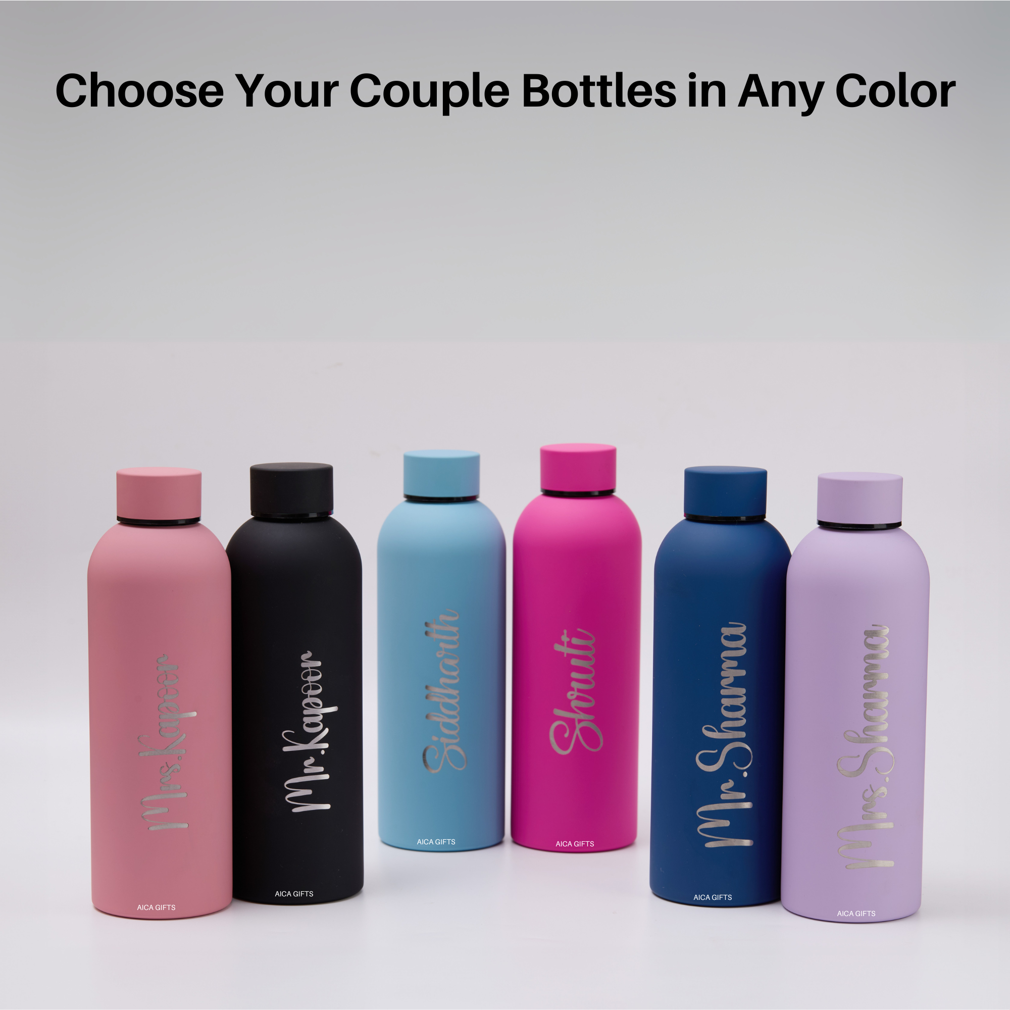 Personalized Couple Bottle