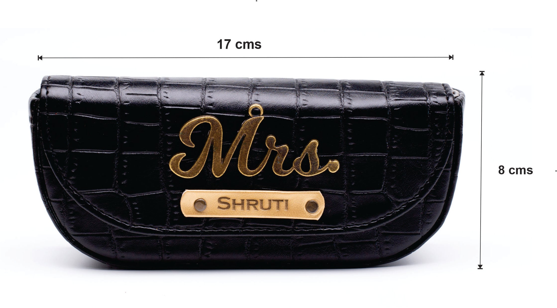 Personalised Self-Textured Sunglass Cover (Black)