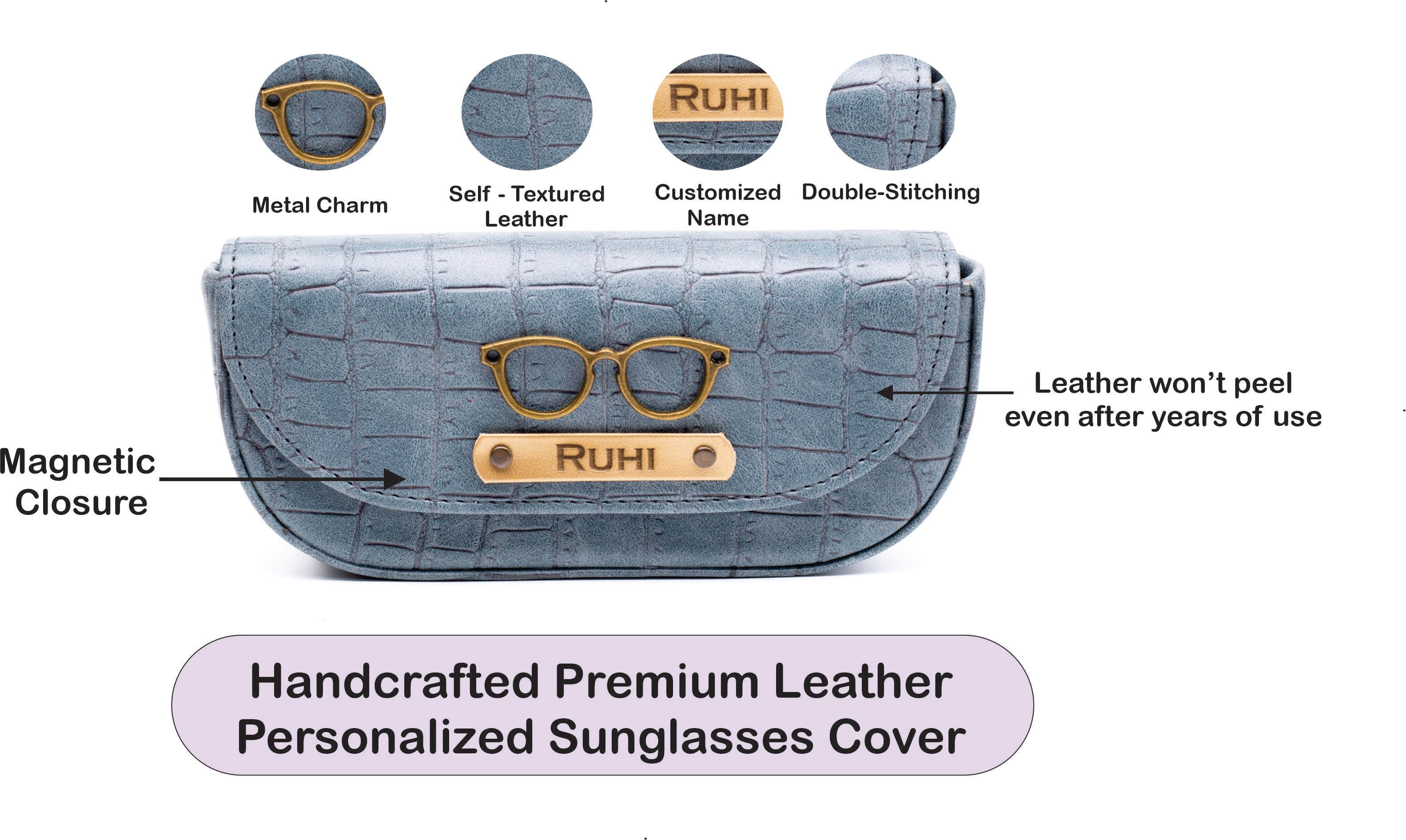 Personalized Sunglasses Cover (DarkGrey)
