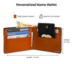 Load image into Gallery viewer, Personalized Mens Wallet (TanBrown)
