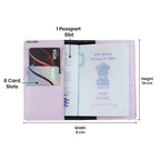 Personalized Patch Passport Cover - Purple