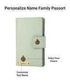 Personalized Family Passport Cover - MintGreen