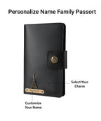 Personalized Family Passport Cover - Black