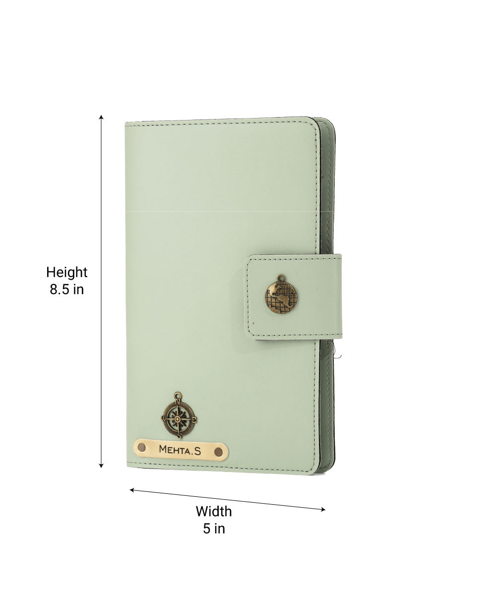Personalized Family Passport Cover - MintGreen