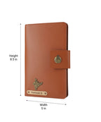 Personalized Family Passport Cover - Tanbrown