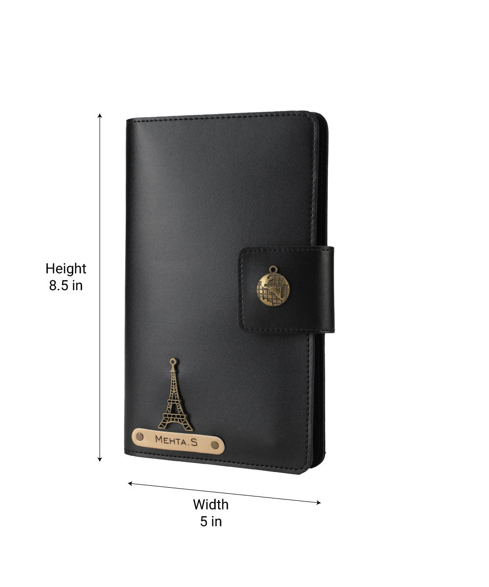 Personalized Family Passport Cover - Black
