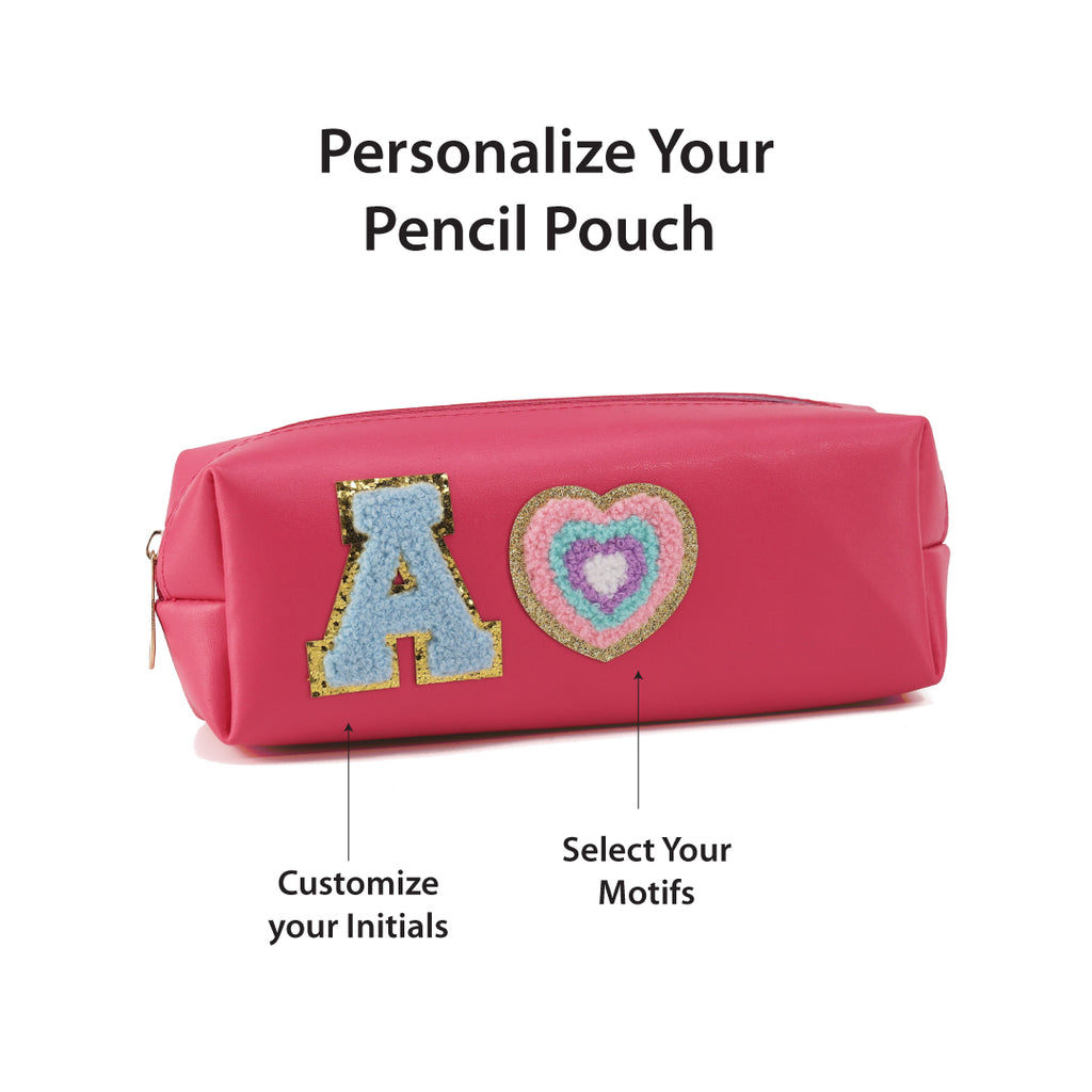 Personalized Pencil Pouch - Darkpink