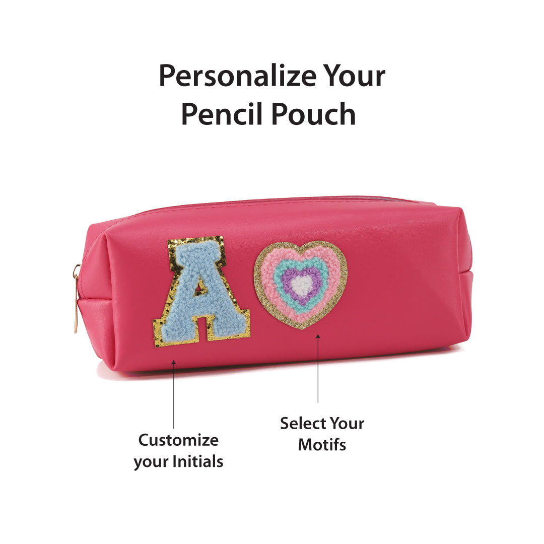 Personalized Pencil Pouch - Darkpink