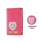 Personalized Patch Passport Cover - Darkpink