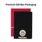 Personalized Name & Embroidery  Patch Diary - Black