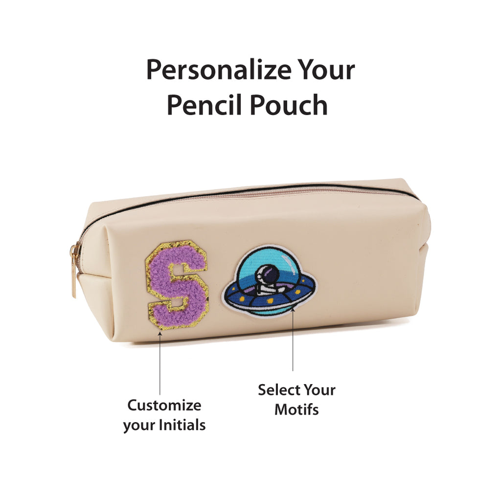 Personalized Pencil Pouch - Cream