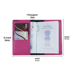 Personalized Patch Passport Cover - Darkpink