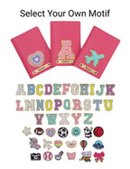 Personalized Patch Passport Cover - Darkpink