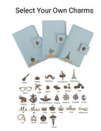 Personalized Family Passport Cover - Babyblue