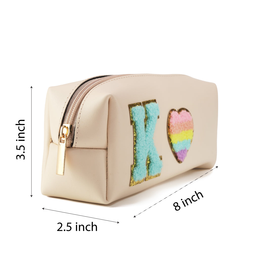 Personalized Pencil Pouch - Cream