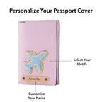 Personalized Patch Passport Cover - Purple