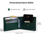 Load image into Gallery viewer, Personalised Mens Wallet (DarkGreen)
