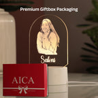 AICA Personalized Photo LED Lamp with Customised Name | Anniversary Birthday Marriage Wedding Gifts for Woman Girlfriend Girls Wife