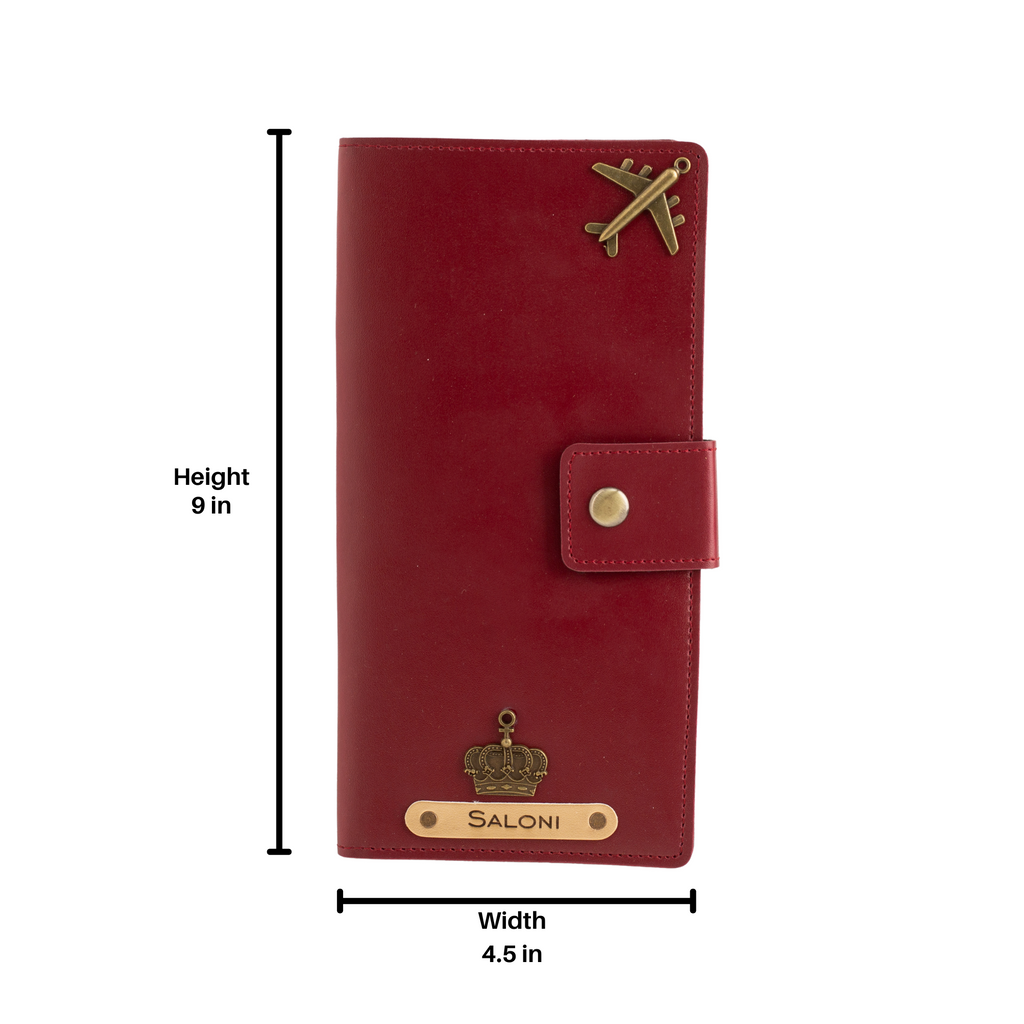 Personalized Long Passport Wallet All