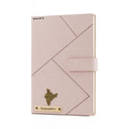 Personalized Name Self Design Leather Diary A5-160 Pages - Light Pink