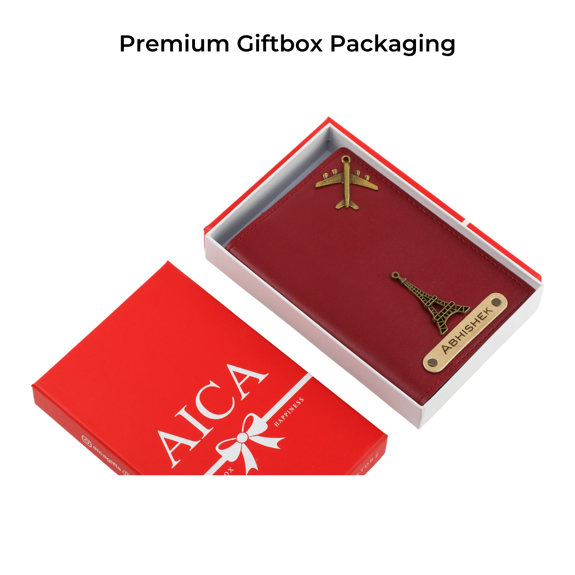 Personalized Passport Cover - Wine