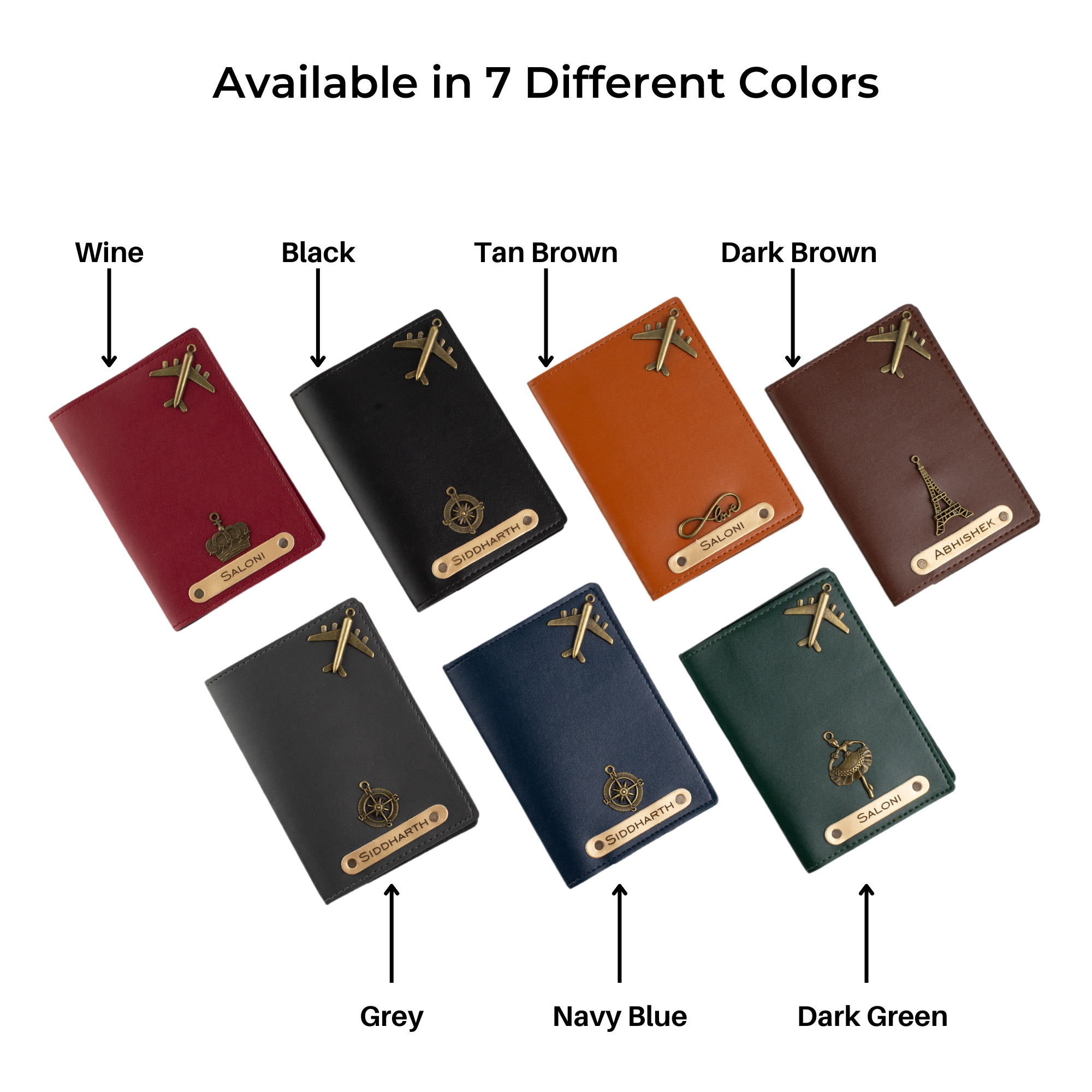 Personalized Passport Cover - Wine