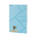 Personalized Name Self Design Leather Diary A5-160 Pages - Light Blue