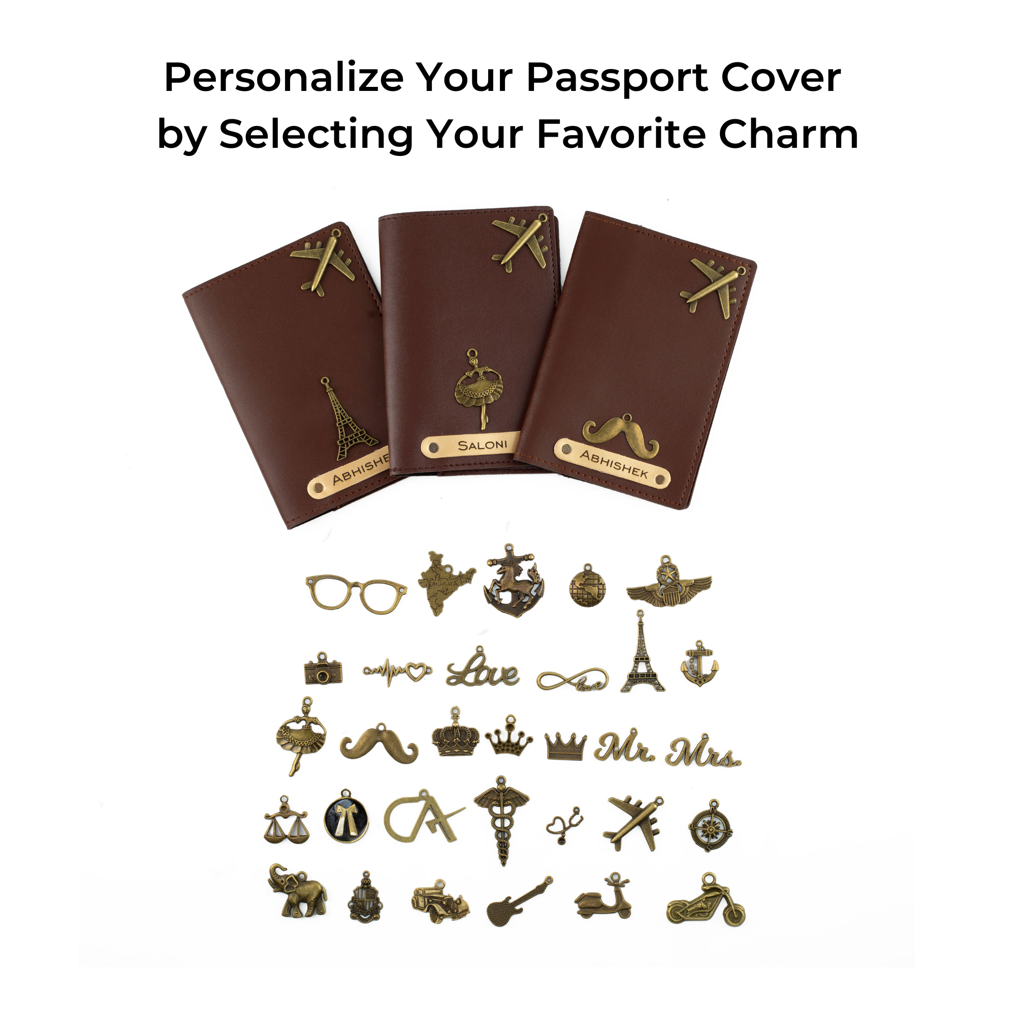 Personalised Passport Cover (Darkbrown)