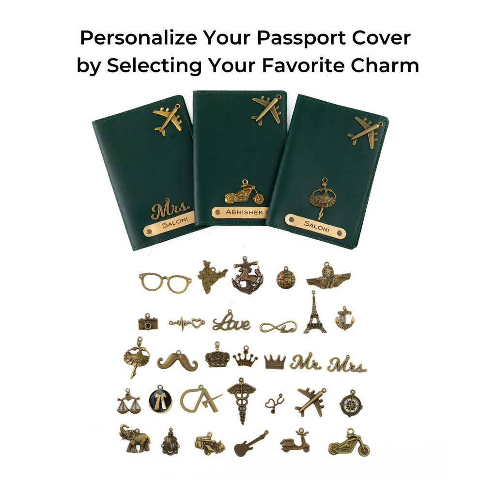 Personalised Passport Cover (DarkGreen)