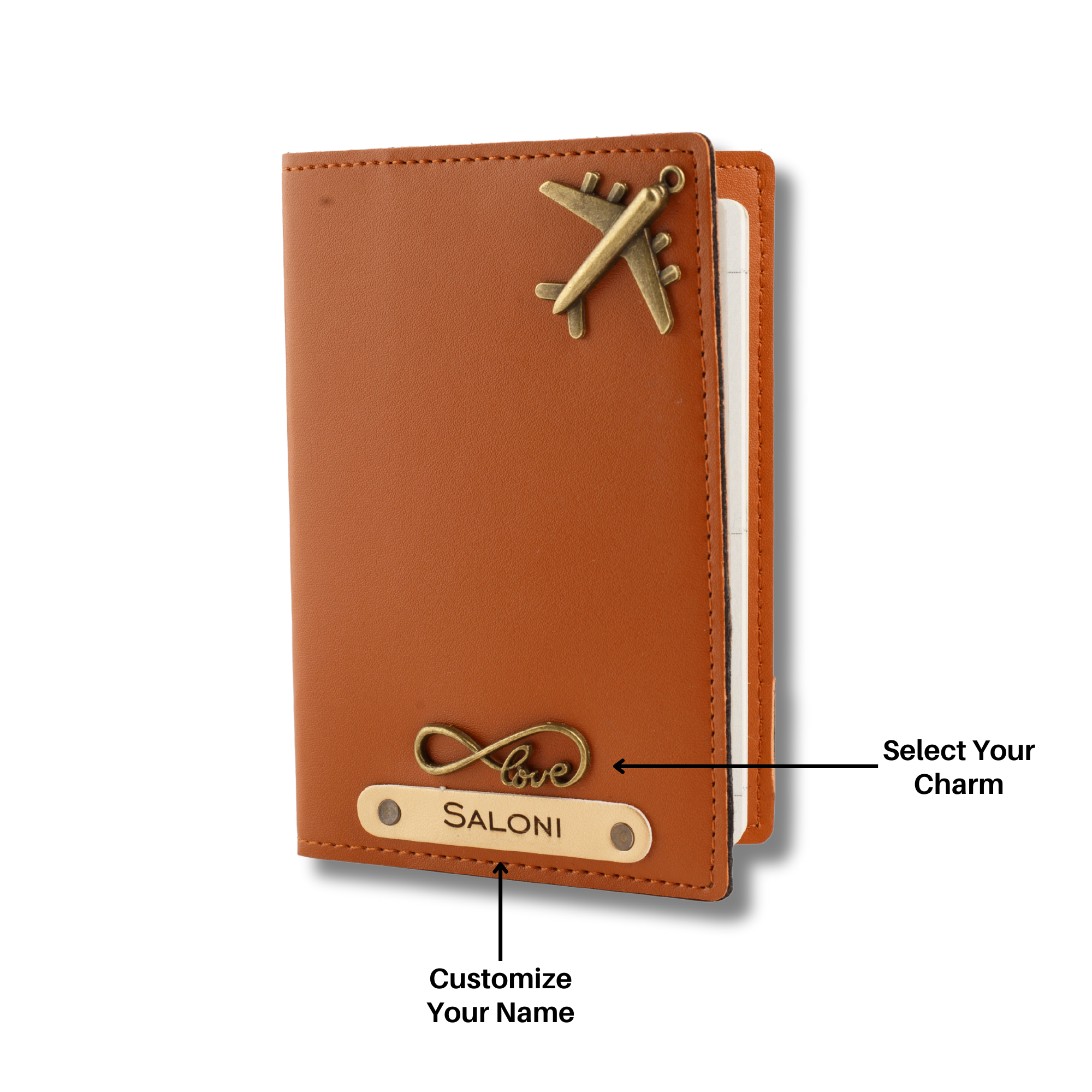 Personalised Passport Cover (TanBrown)