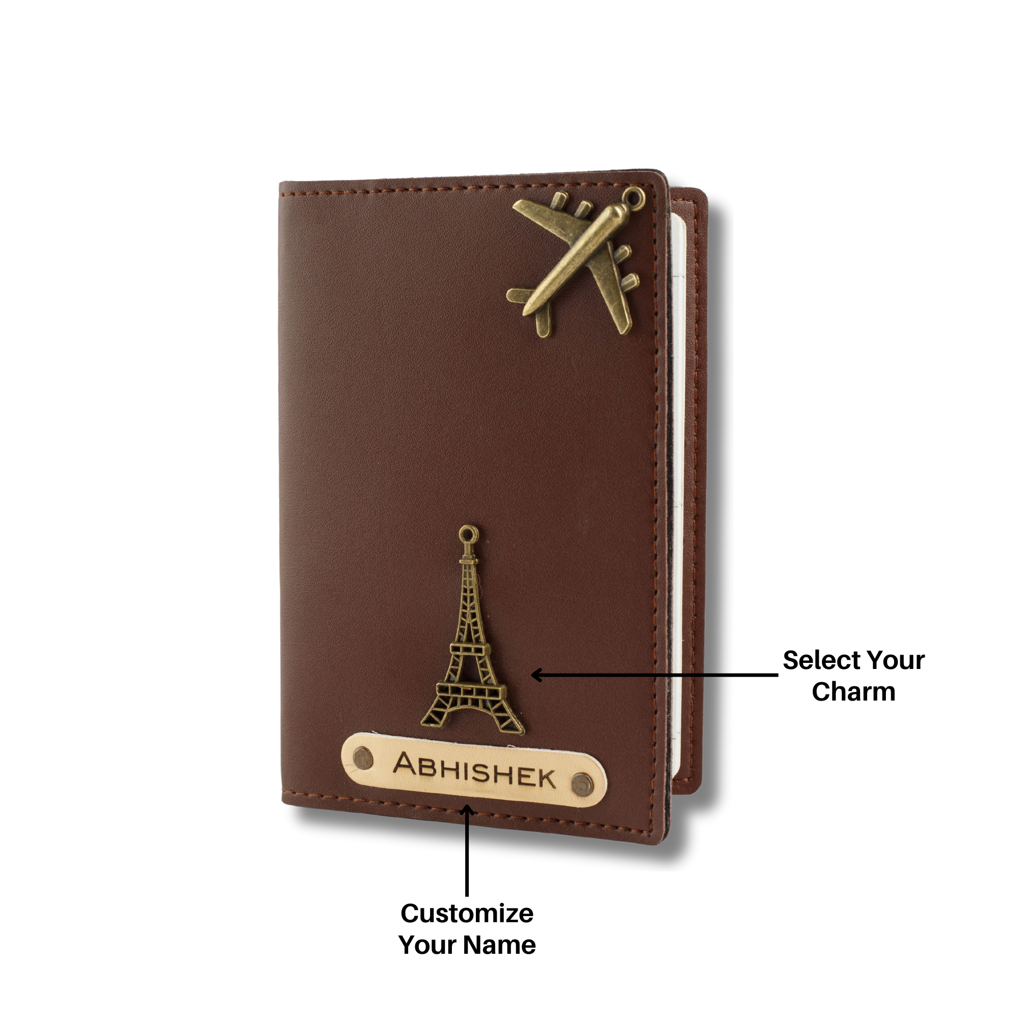 Personalised Passport Cover (Darkbrown)