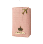 Personalized Self - Textured Passport Cover (BabyPink)