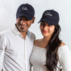 Personalised Cotton Cap - Free Size (Blue)