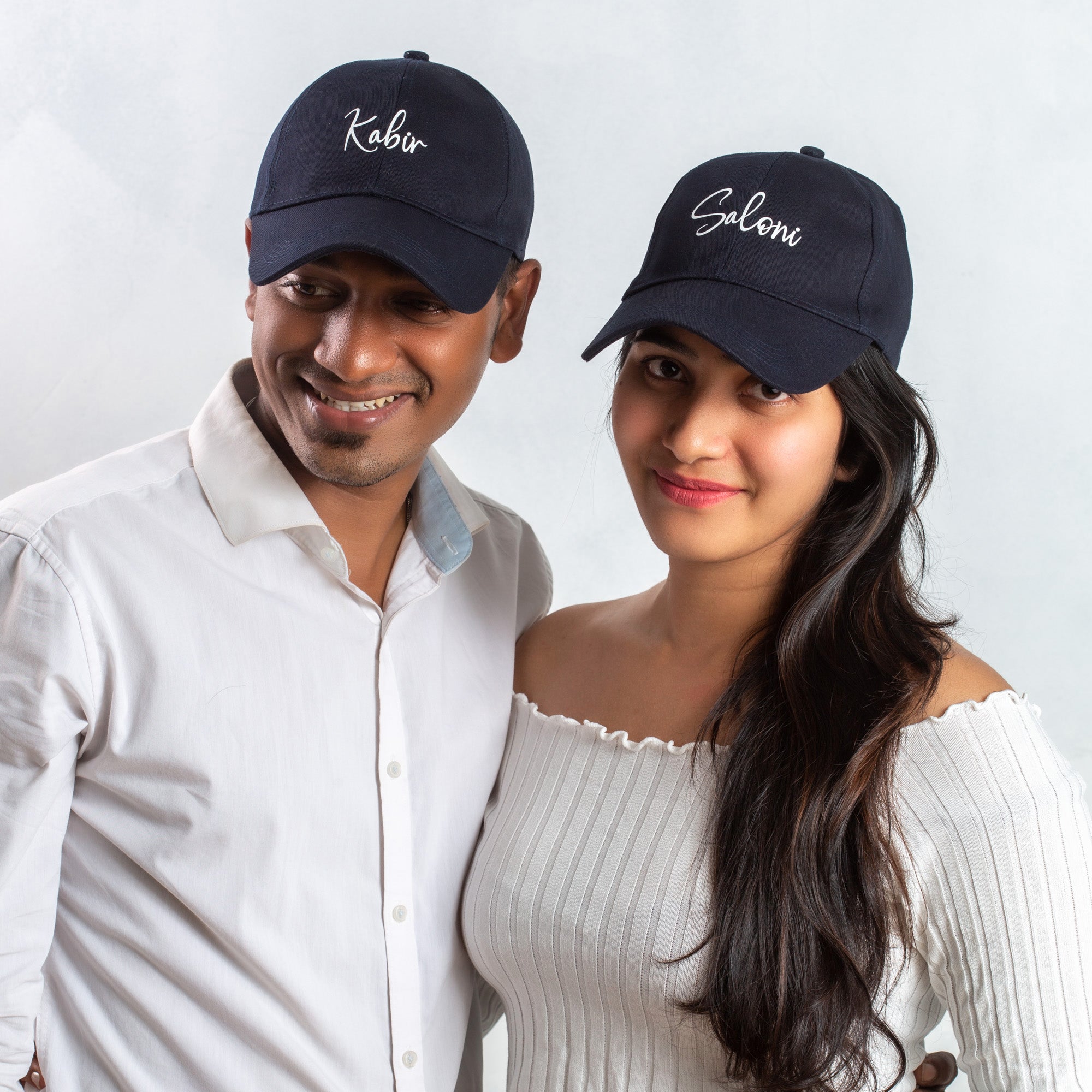 Personalised Cotton Cap - Free Size (Blue)