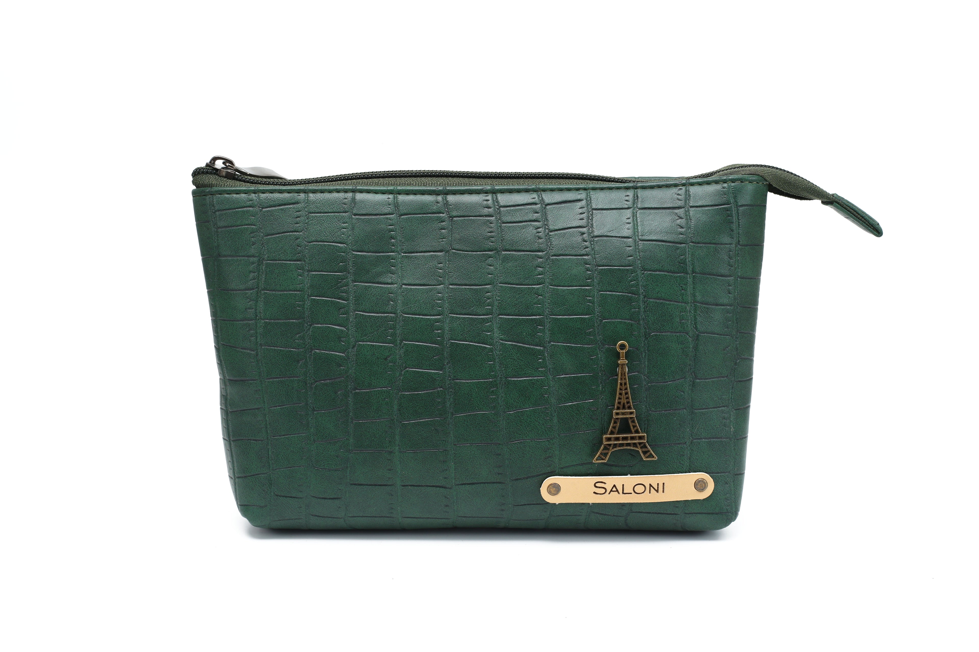 Personalized Toiletry Pouch  – DarkGreen