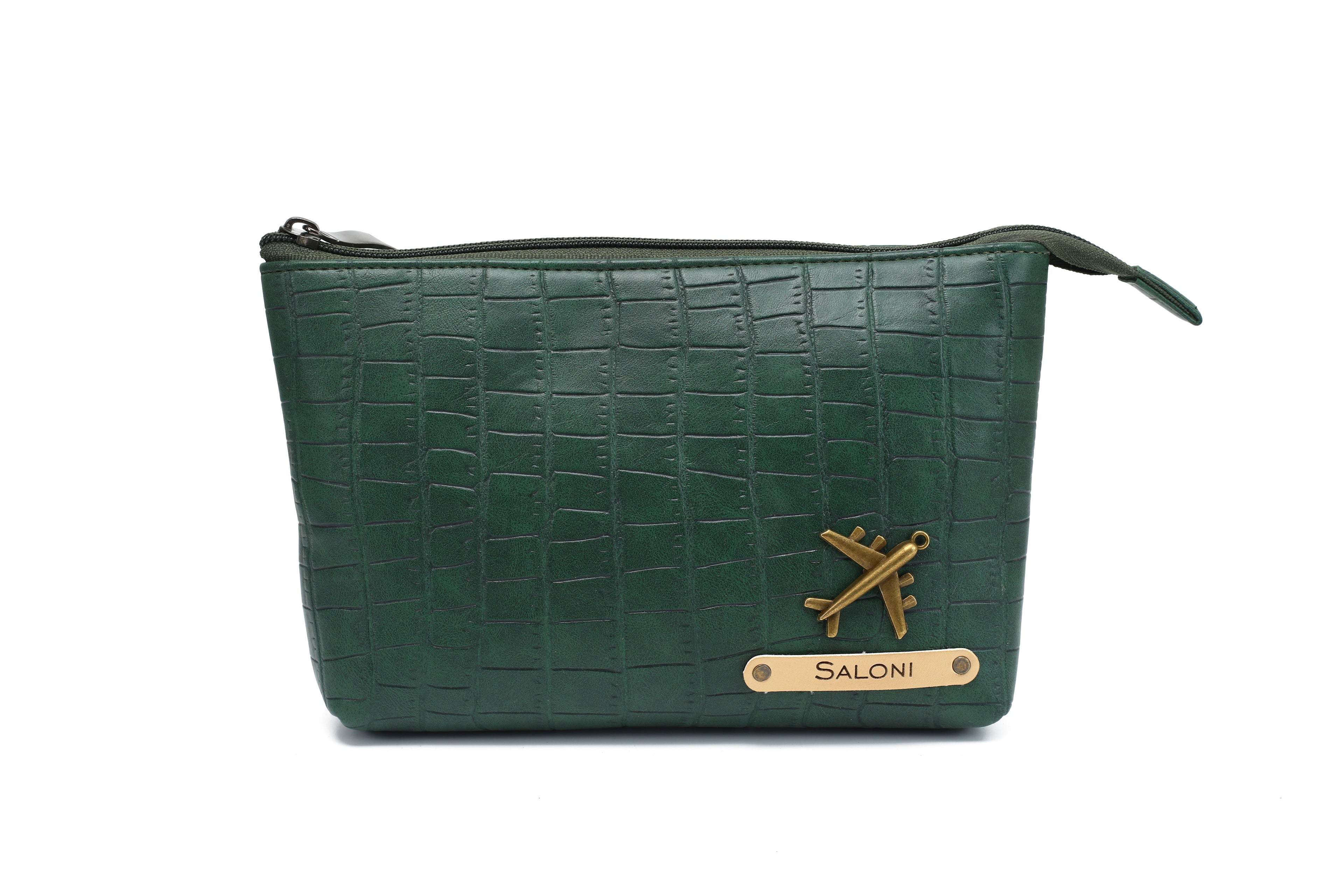 Personalized Toiletry Pouch  – DarkGreen