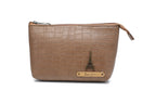 Personalized Toiletry Pouch  – Brown