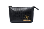 Load image into Gallery viewer, Personalized Toiletry Pouch  – Black
