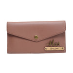 Load image into Gallery viewer, AICA Personalised Name &amp; Charm Leather Wallet Gift for Women (Bedge Brown)
