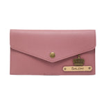 Load image into Gallery viewer, AICA Personalised Name &amp; Charm Leather Wallet Gift for Women (Nude Pink)
