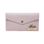 Load image into Gallery viewer, AICA Personalised Name &amp; Charm Leather Wallet Gift for Women (Purple)
