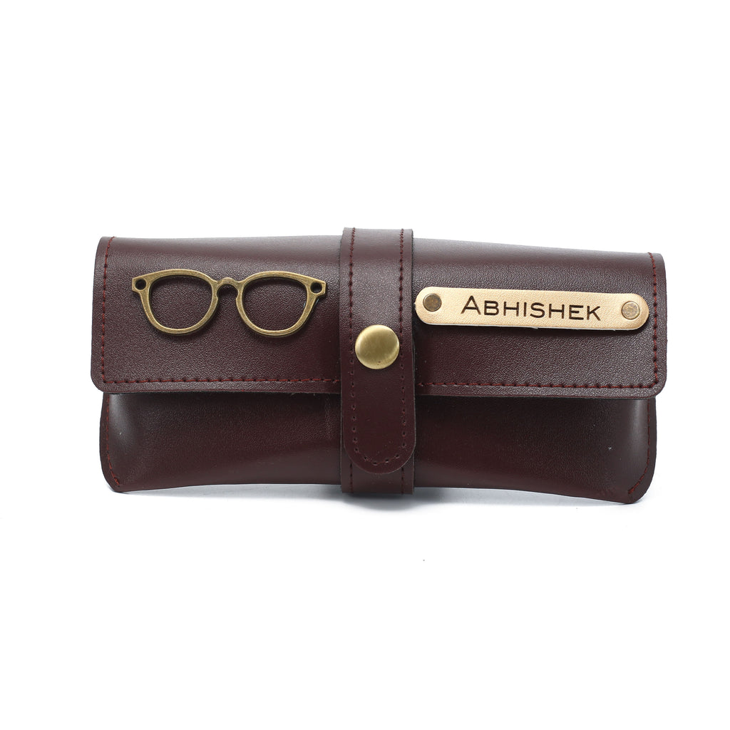 Personalised Sunglass Cover (Dark Brown)