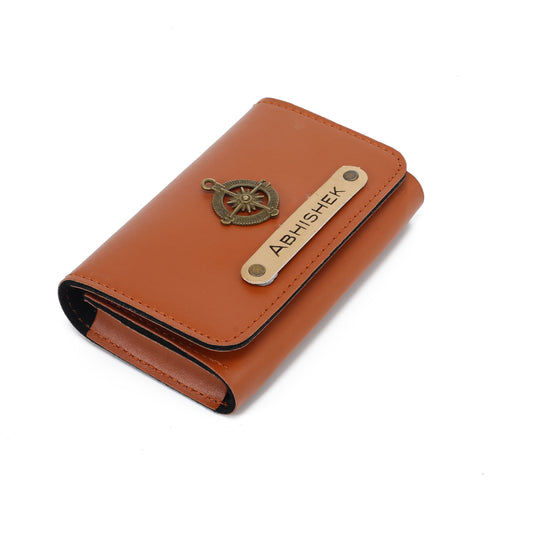 AICA Personalized Name & Charm Card Holder (Tanbrown)