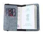 Personalized Self –Textured Passport Cover (DarkGrey)