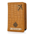 Personalized Self - Textured Passport Cover (Yellow)