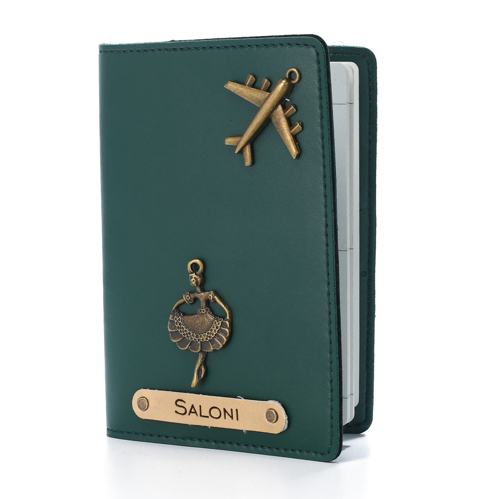 Personalised Passport Cover (DarkGreen)