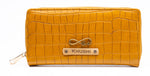 Load image into Gallery viewer, AICA Personalized Name &amp; Charm Womens Leather Wallet - Yellow
