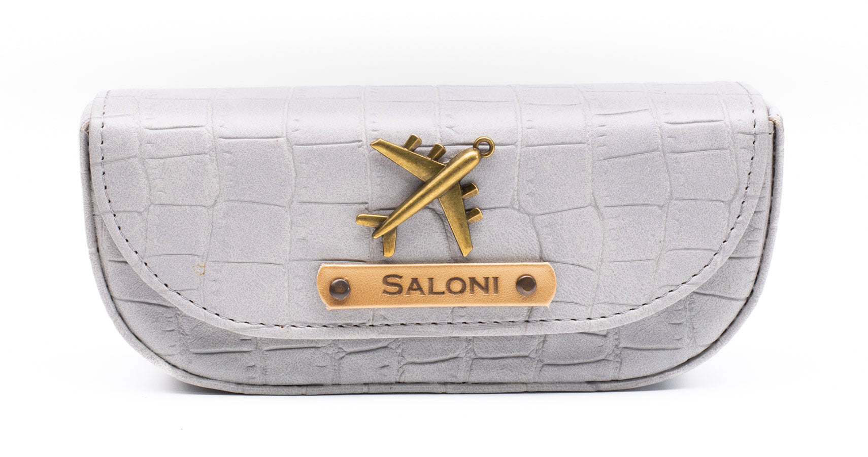 Personalized Self -Textured Sunglass Cover - BabyGrey