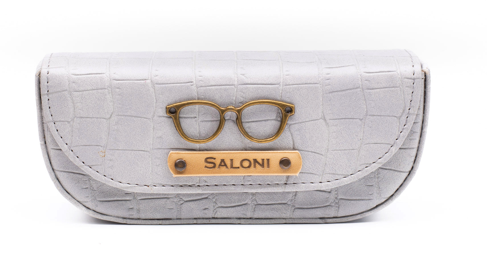 Personalized Self -Textured Sunglass Cover - BabyGrey