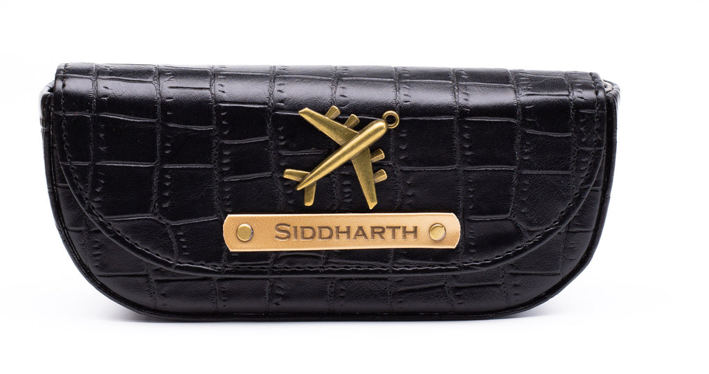 Personalised Self-Textured Sunglass Cover (Black)